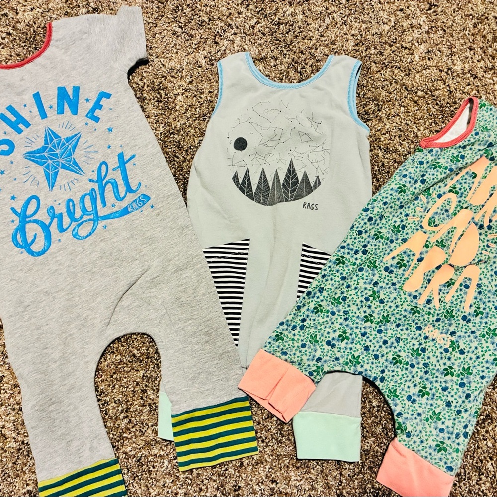 Kids One Piece - Gray and Blue